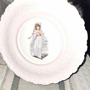 Elegant Pink Decorative Plate